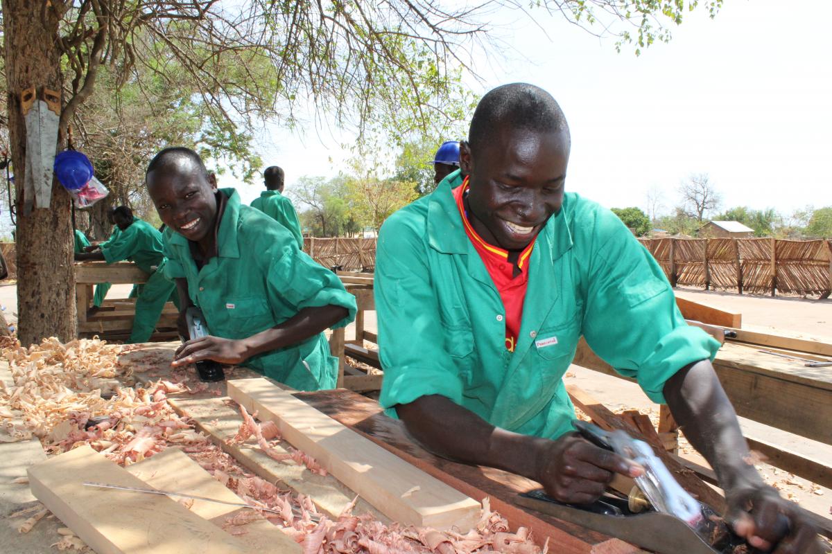 At work in uganda